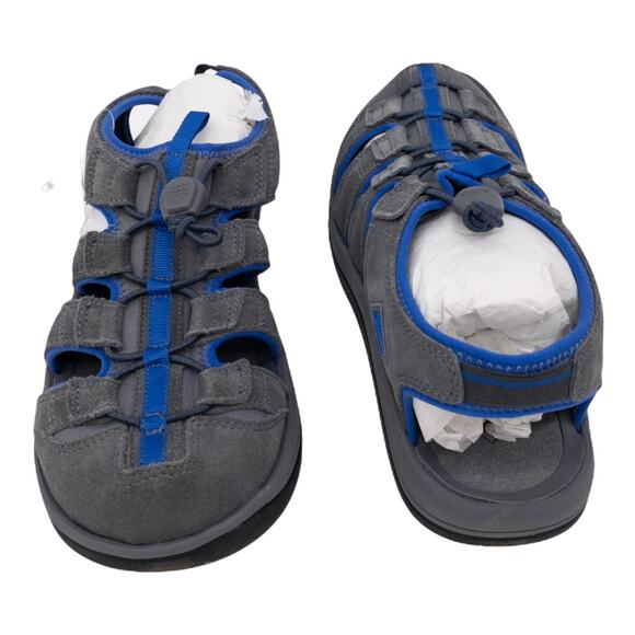 The Original Muck Boot Men's Gray Wanderer Leather Bungee Closure Sandals 12 - Picture 6 of 8